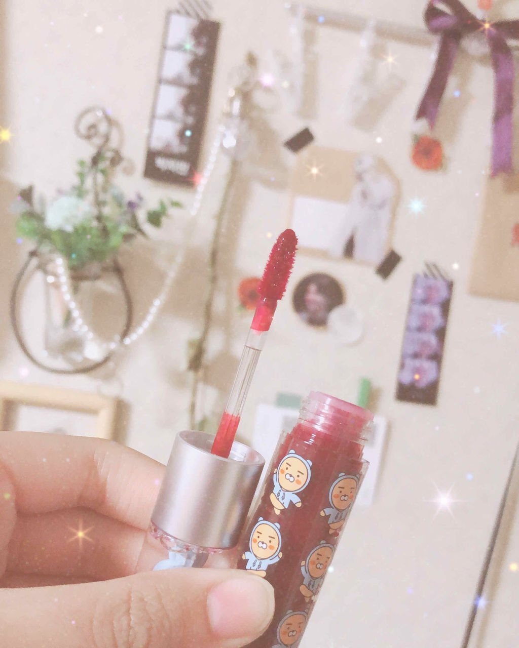 THE FACE SHOP カカオフレンズ フードライアン&アピーチ ブロッサムティントのクチコミ「\🍒🌈カカオフレンズティント🌈🍒/

はい、今回はTHE FACE SHOPのティントを紹介し.....」（2枚目）