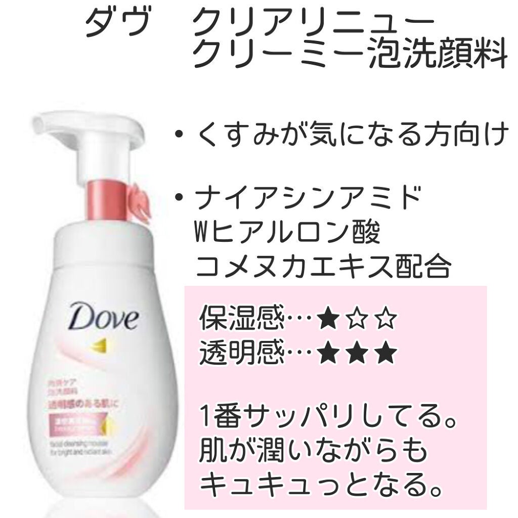 ビューティモイスチャー クリーミー泡洗顔料/ダヴ/泡洗顔を使ったクチコミ(2枚目)