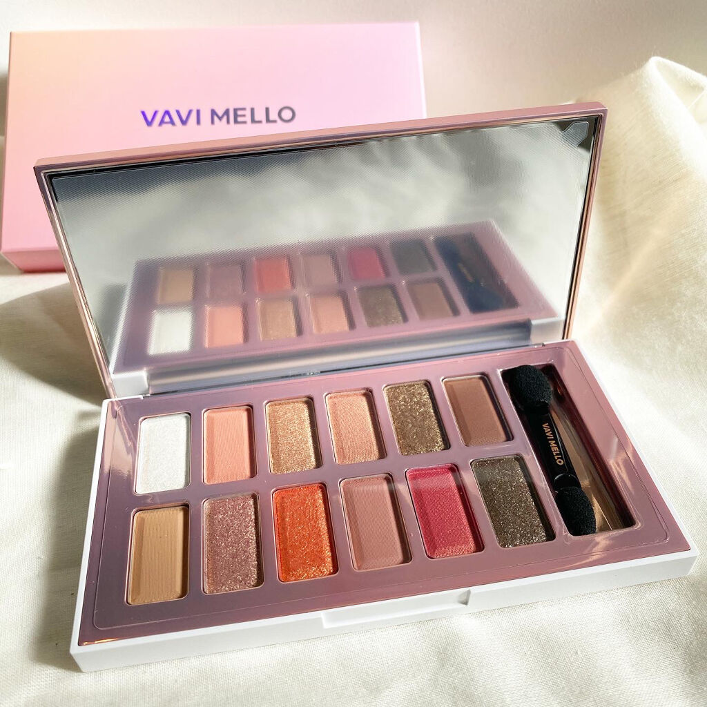 バレンタインボックス2 ピーチパレット バニラシフォン/VAVI MELLO/アイシャドウパレットを使ったクチコミ（1枚目）