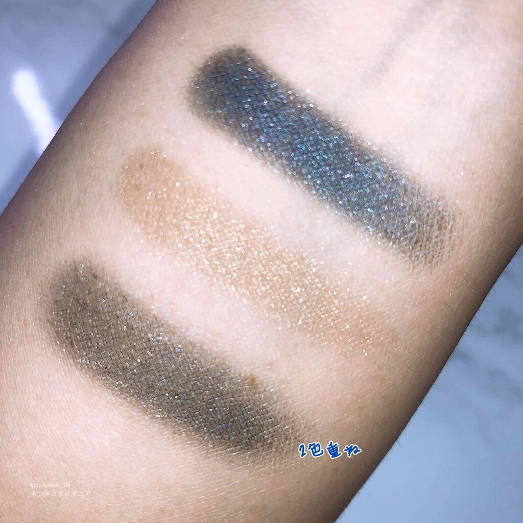 コンスピキュアス ダブルアイズ 10 ネイビー/Amplitude/アイシャドウパレットを使ったクチコミ（3枚目）