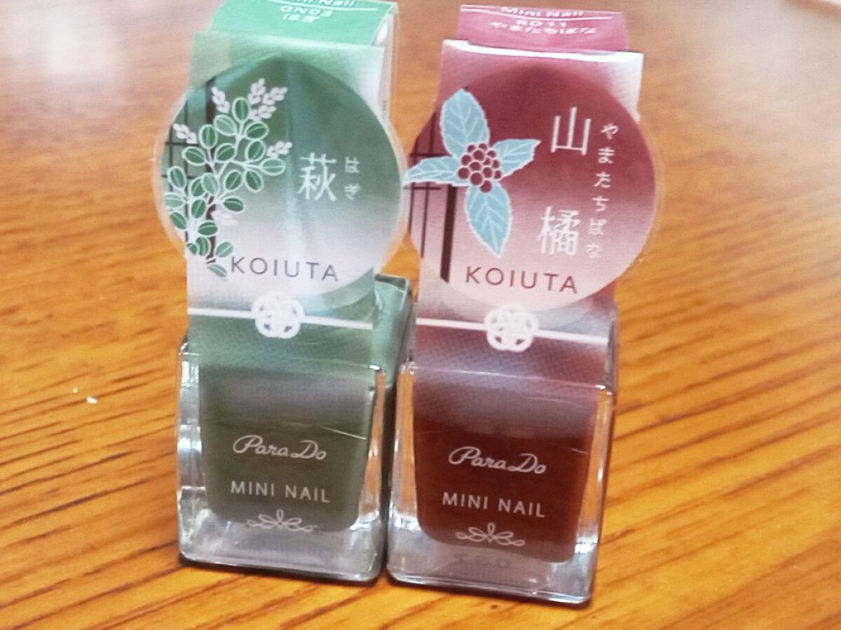 ミニネイル RD11 山橘（やまたちばな）/パラドゥ/マニキュアを使ったクチコミ（1枚目）