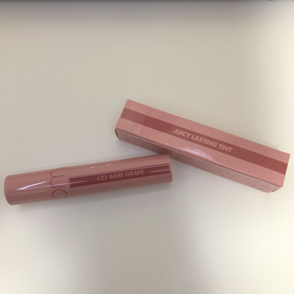 ジューシーラスティングティント/rom&nd/リップティントを使ったクチコミ（2枚目）