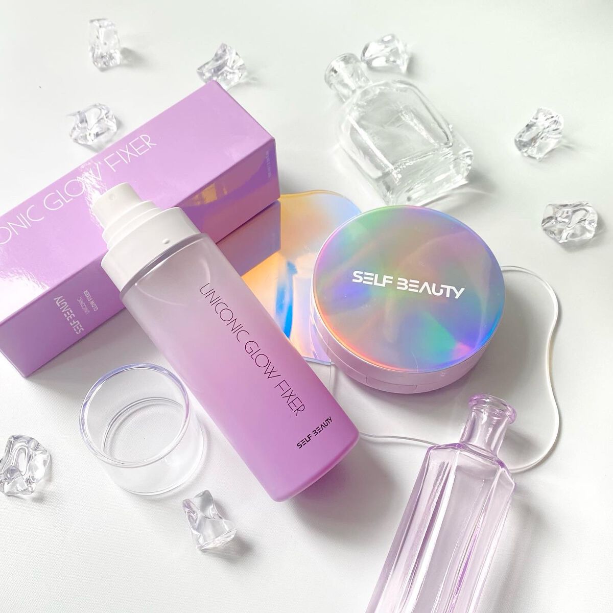 ユニコーン メイクアップグローフィックスミスト/SELF BEAUTY/フィックスミストを使ったクチコミ(1枚目)