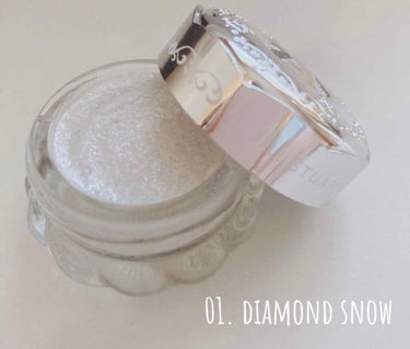 ジルスチュアート ジェリーアイカラー 01 diamond snow/JILL STUART/ジェル・クリームアイシャドウを使ったクチコミ（1枚目）