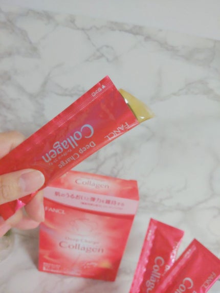 ディープチャージ コラーゲン スティックゼリー/ファンケル/美容サプリメントを使ったクチコミ(3枚目)