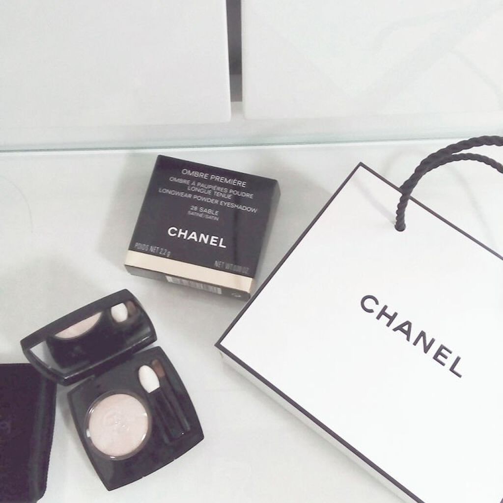 オンブル プルミエール プードゥル 28 サーブル/CHANEL/単色アイシャドウを使ったクチコミ（1枚目）