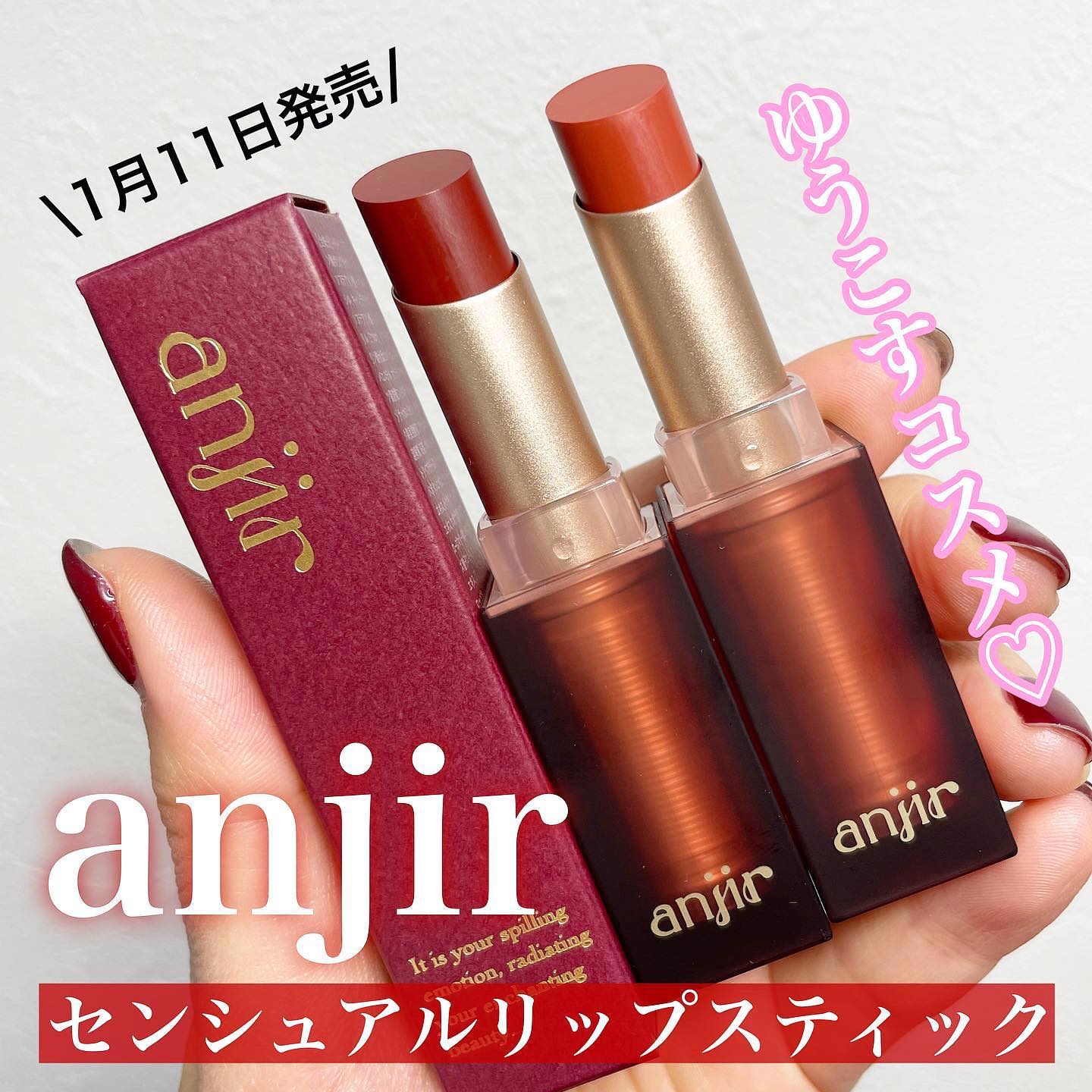 センシュアル リップ スティック/anjir/口紅を使ったクチコミ（2枚目）