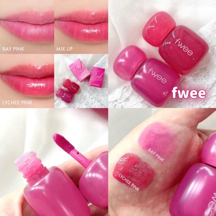 フィー ピンクオブセッションステイフィットティント/fwee/リップティントを使ったクチコミ(1枚目)