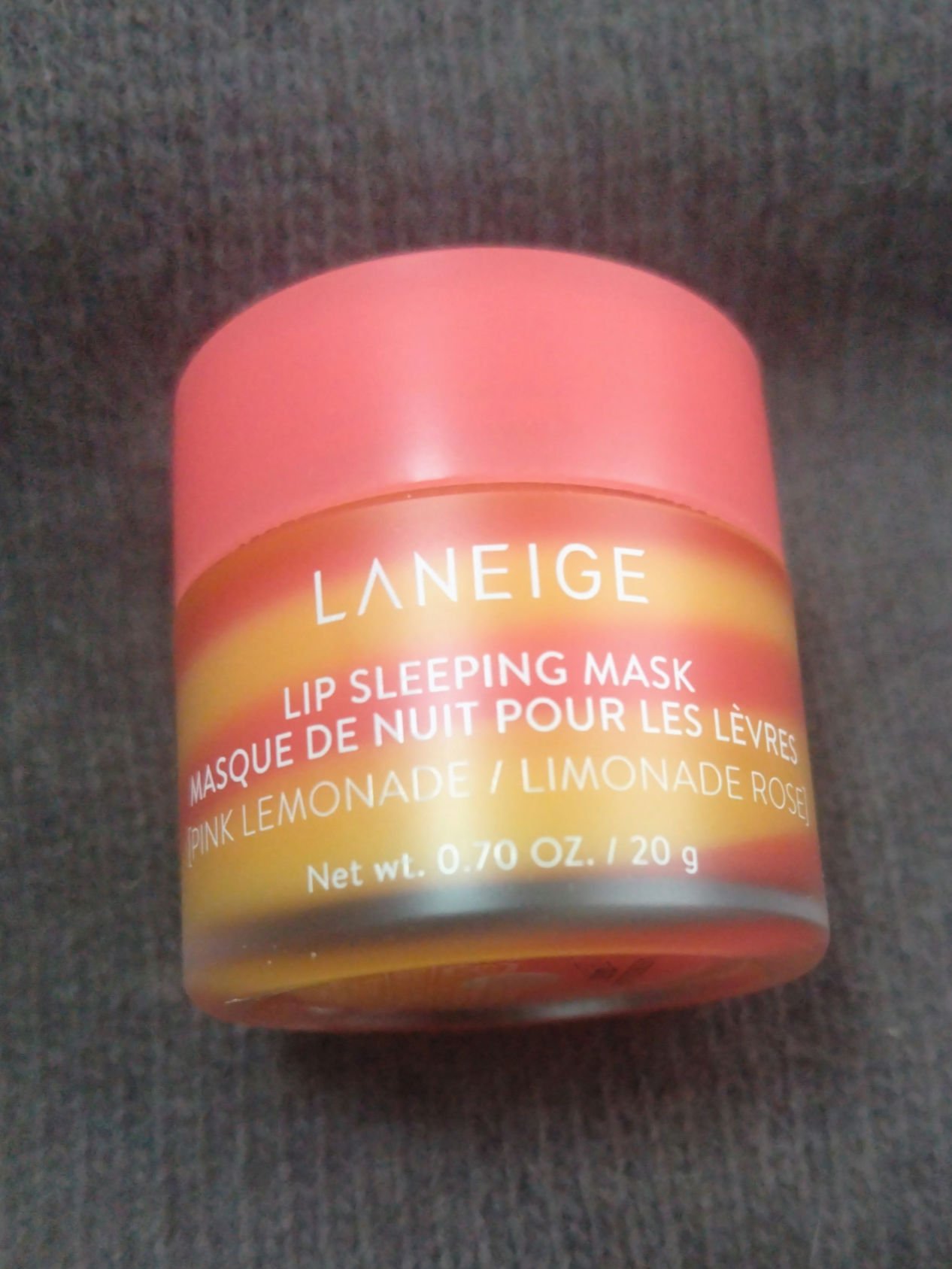 リップスリーピングマスク ピンクレモネード/LANEIGE/リップマスクを使ったクチコミ（1枚目）