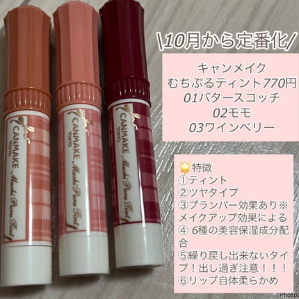 むちぷるティント/キャンメイク/リップティントを使ったクチコミ(2枚目)