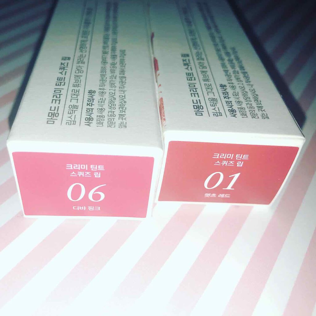 クリーミーティント スクウィーズリップ/Mamonde/リップティントを使ったクチコミ（2枚目）