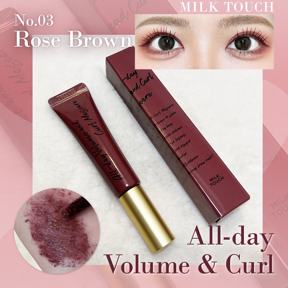 オールデイ ボリュームアンドカールマスカラ/Milk Touch/マスカラを使ったクチコミ（1枚目）