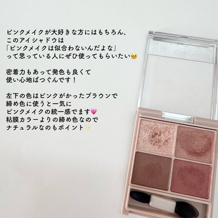 シルキースフレアイズ(マットタイプ)/キャンメイク/アイシャドウパレットを使ったクチコミ(4枚目)