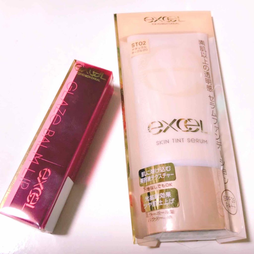 スキンティントセラム/excel/リキッドファンデーションを使ったクチコミ（1枚目）