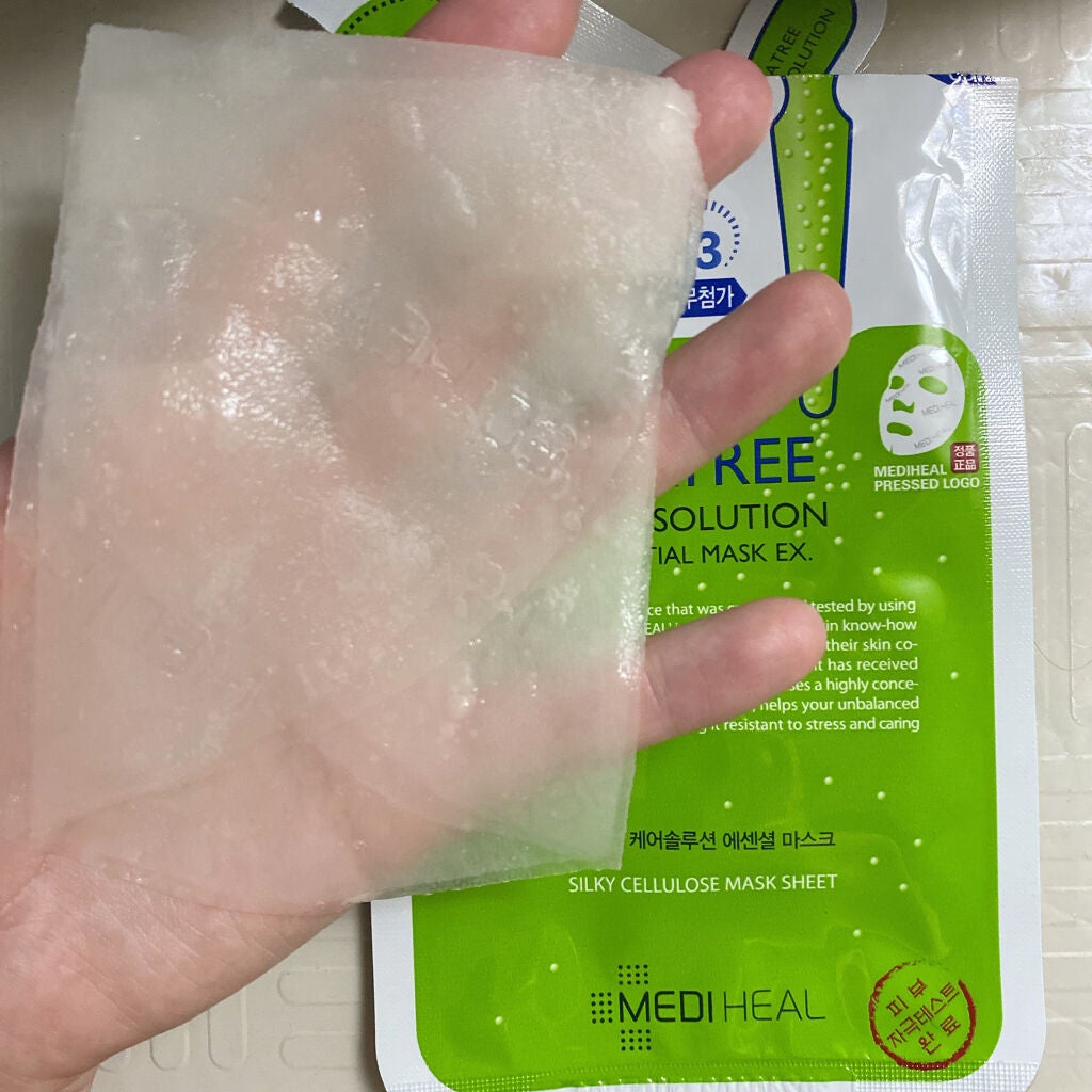 ティーツリーケアソリューション アンプルマスクJEX/MEDIHEAL/シートマスク・パックを使ったクチコミ(2枚目)