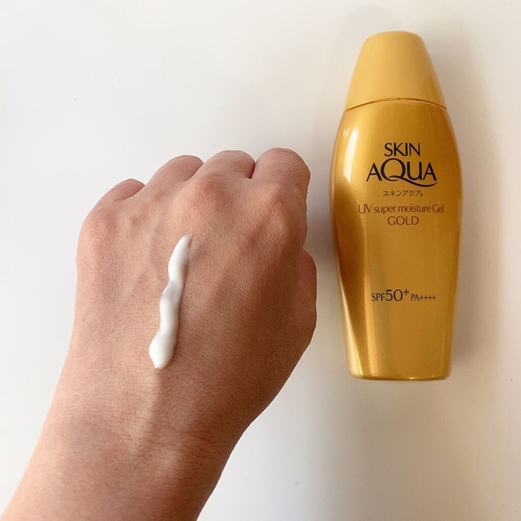 スーパーモイスチャージェルゴールド/スキンアクア/日焼け止めジェルを使ったクチコミ（2枚目）
