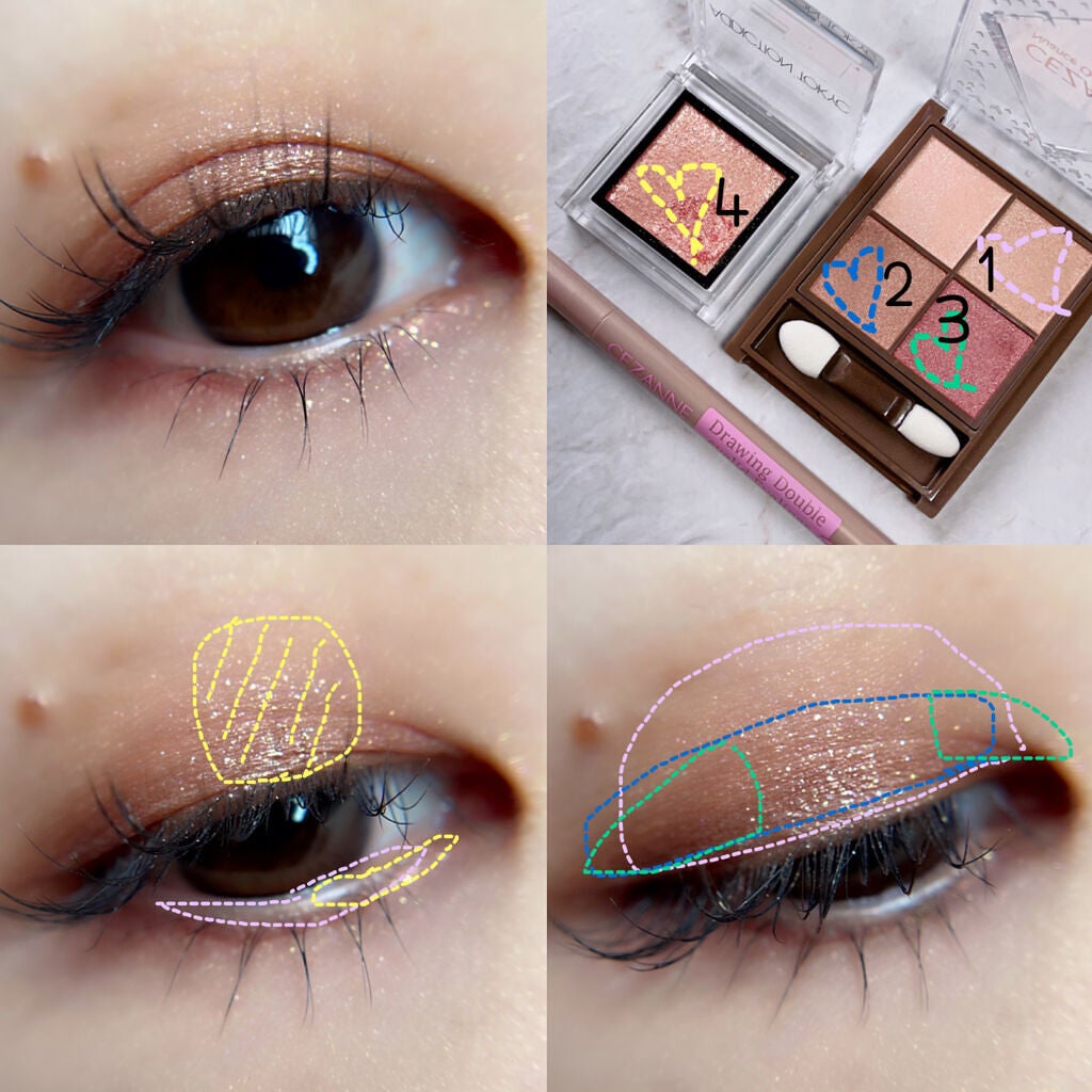 描くふたえアイライナー/CEZANNE/リキッドアイライナーを使ったクチコミ(5枚目)