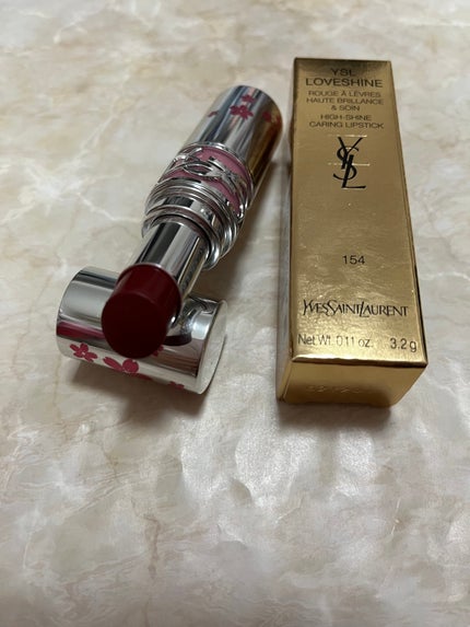 YSL ラブシャイン リップスティック 154 LOVE BERRY ラブ ベリー/YVES SAINT LAURENT BEAUTE/口紅の画像