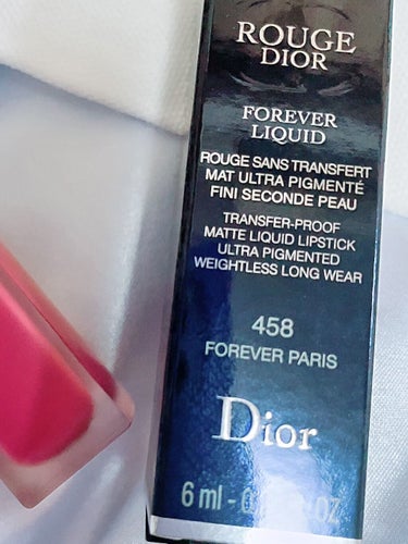 ルージュ ディオール フォーエヴァー リキッド 458 フォーエヴァー パリ/Dior/口紅を使ったクチコミ（3枚目）