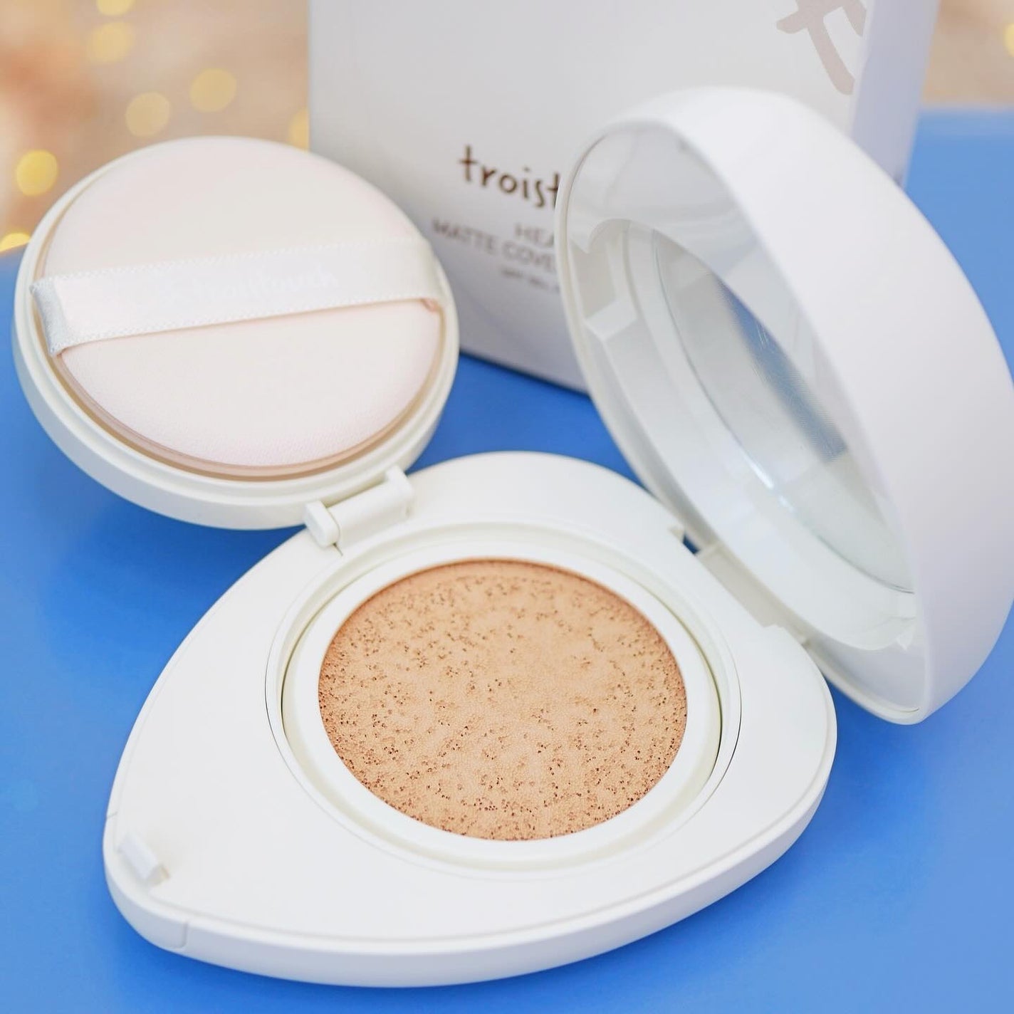 トワタッチ ハートクッション マットカバー/troistouch/クッションファンデーションを使ったクチコミ(2枚目)