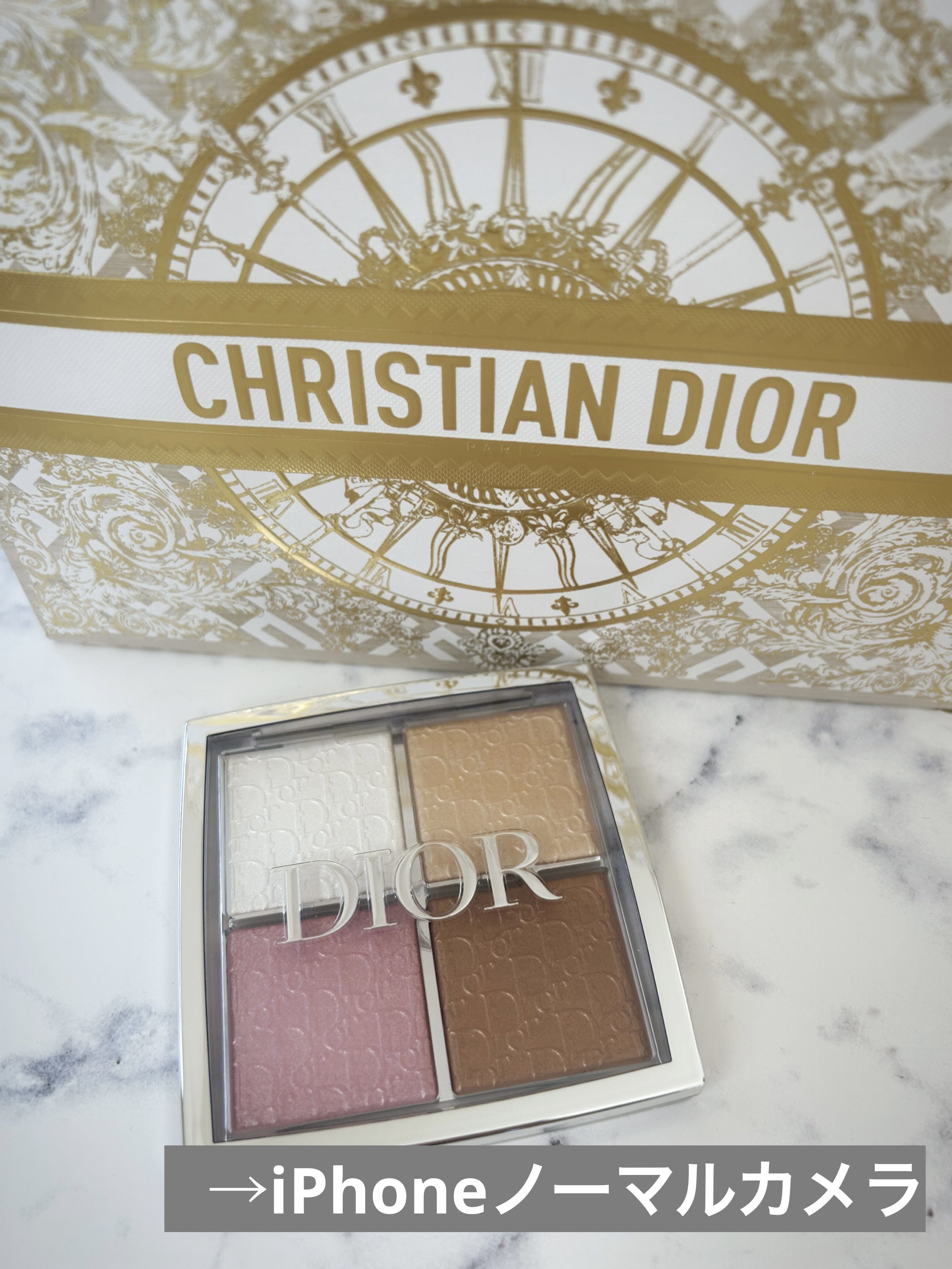 ディオール バックステージ フェイス グロウ パレット/Dior/ハイライトを使ったクチコミ（1枚目）