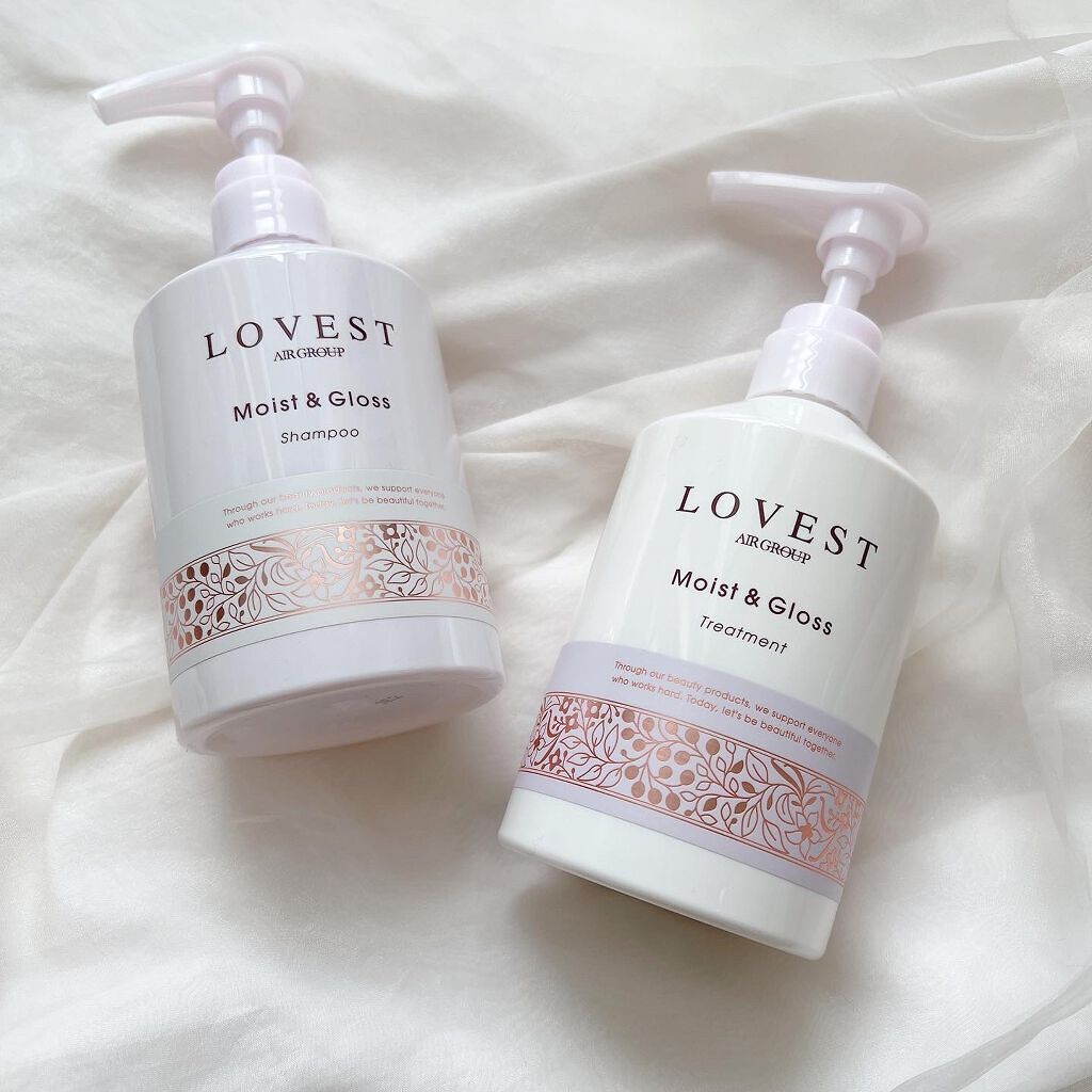 モイストアンドグロス シャンプー／トリートメント/LOVEST by air Salon Quality Hair Care/市販シャンプーを使ったクチコミ（1枚目）
