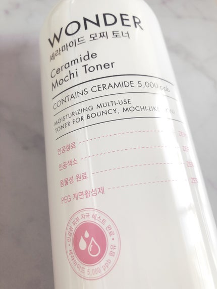 Wonder Ceramide Mochi Toner(トニーモリーワンダーCモチトナー)/TONYMOLY/化粧水を使ったクチコミ(1枚目)