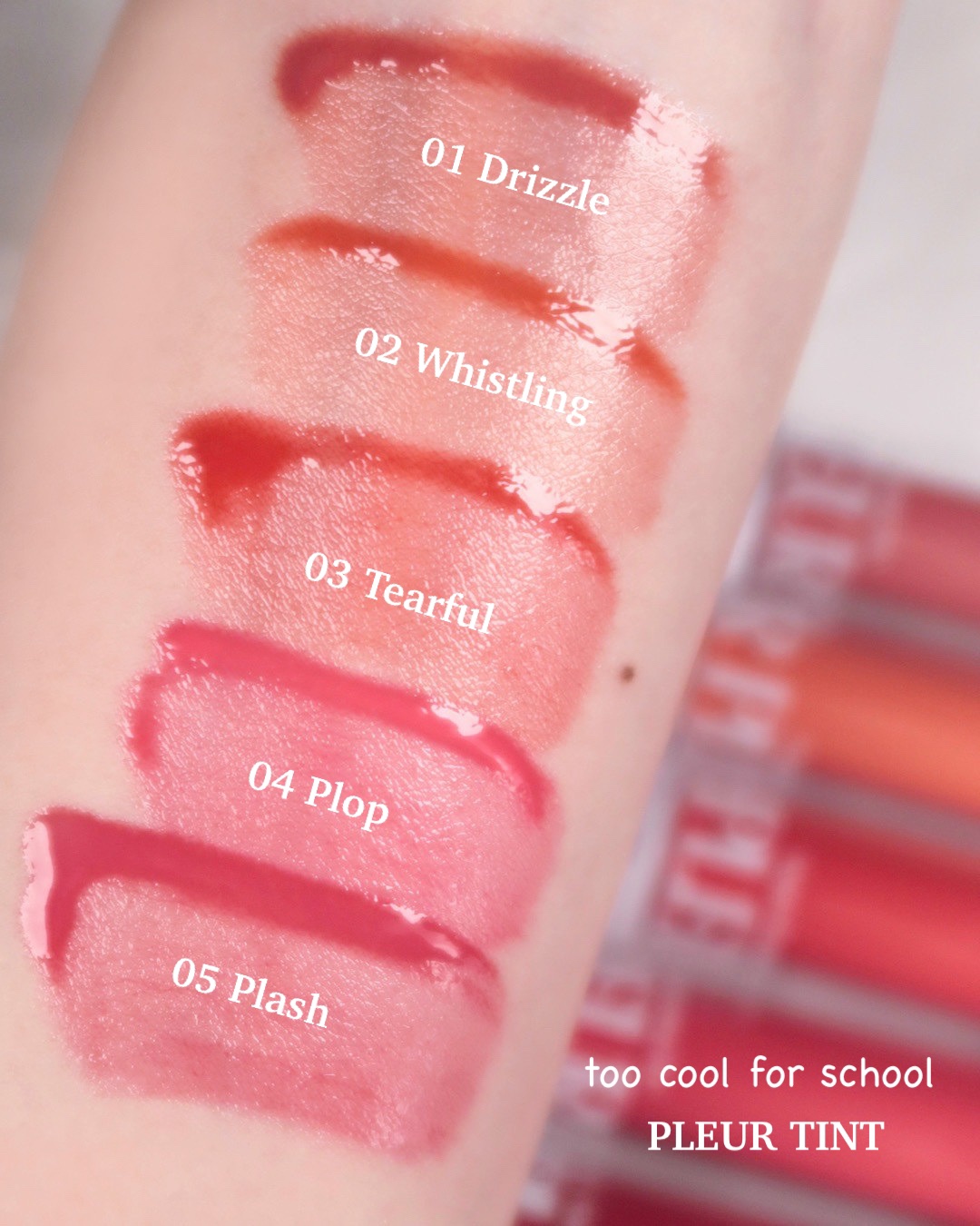 プリュールティント #1 ドリズル/too cool for school/リップティントを使ったクチコミ（3枚目）