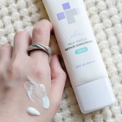 ミルクシスルリペアシカサンスクリーンプラス/BANOBAGI/日焼け止めミルクを使ったクチコミ(3枚目)