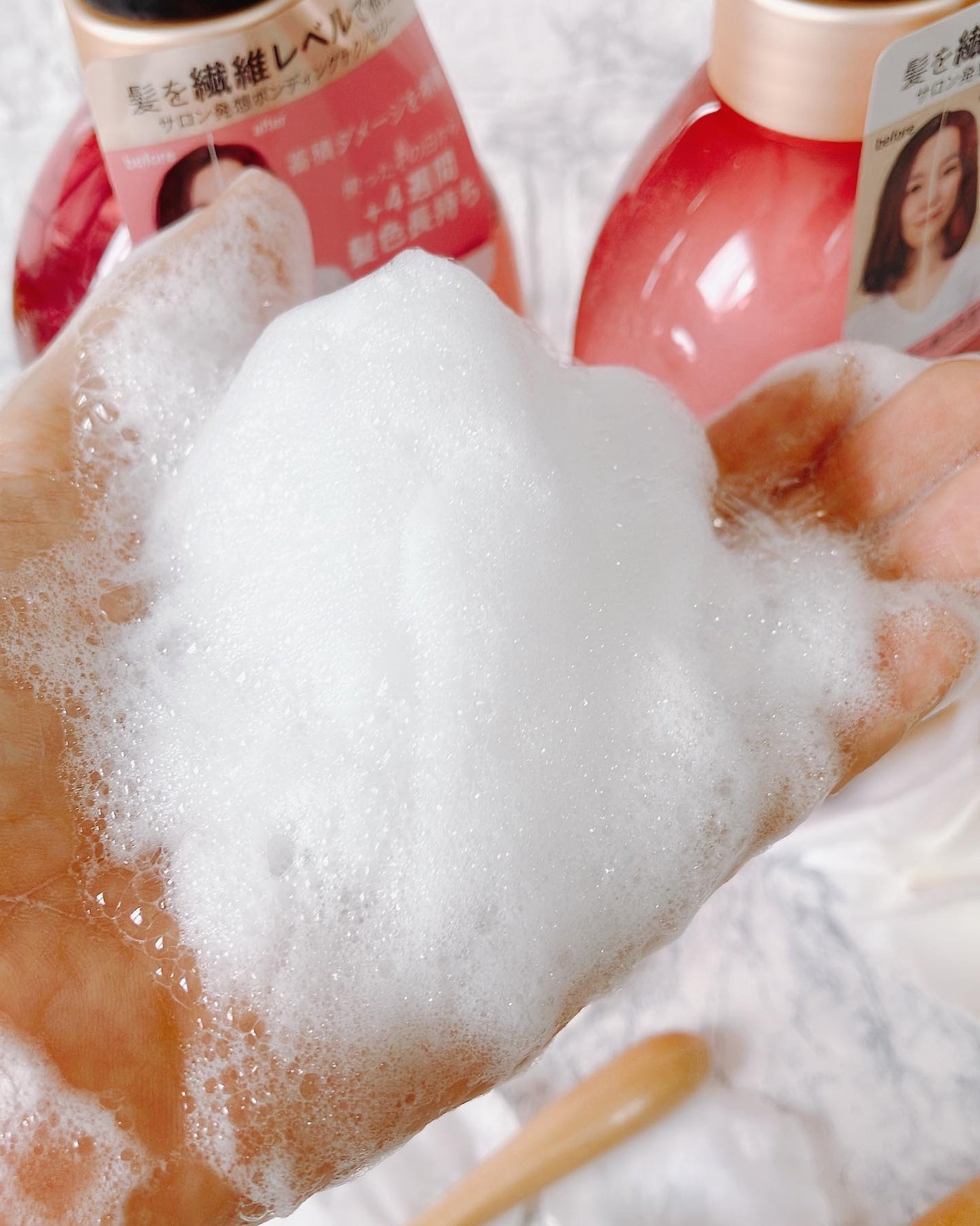 ボンド リペア (カラーシャイン & リペア) シャンプー & トリートメント/パンテーン/市販シャンプーを使ったクチコミ(3枚目)