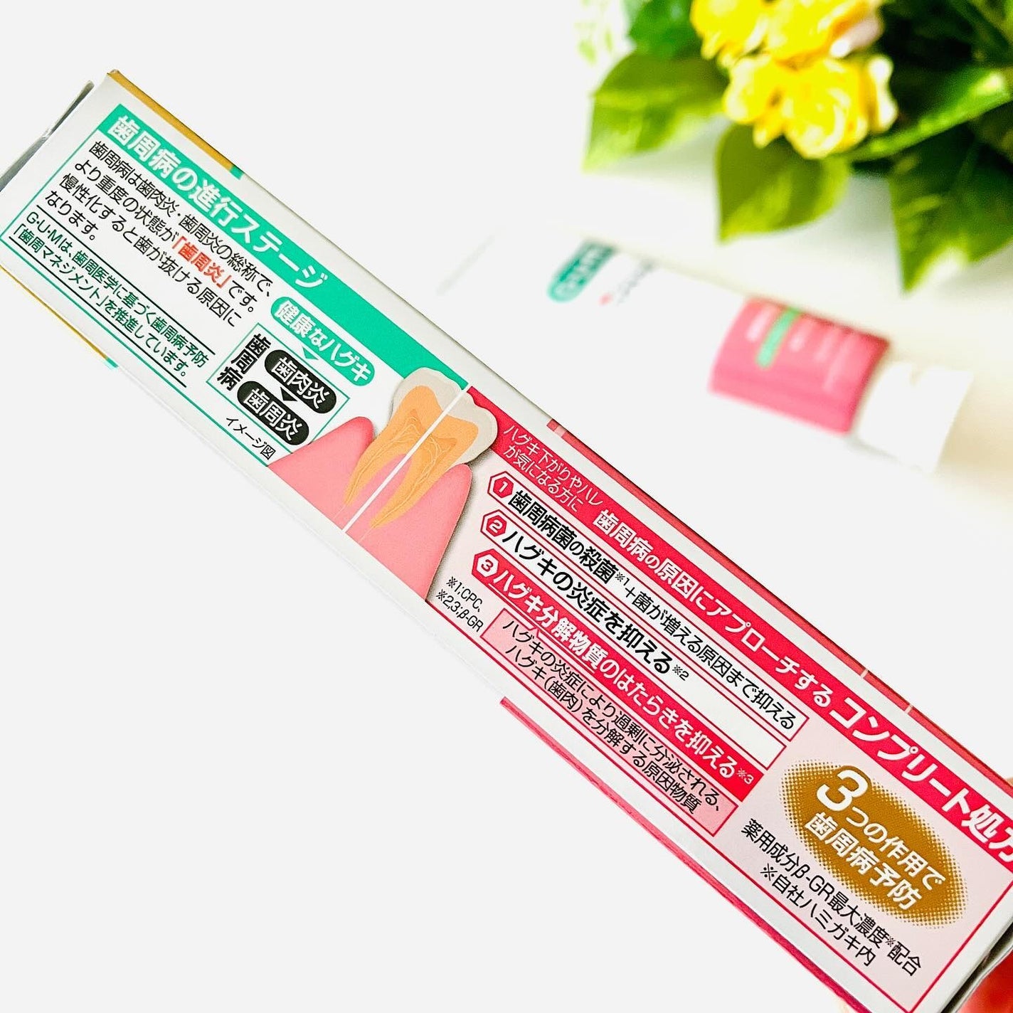 ガム・ハグキラボ デンタルペースト/GUM/歯磨き粉を使ったクチコミ(3枚目)