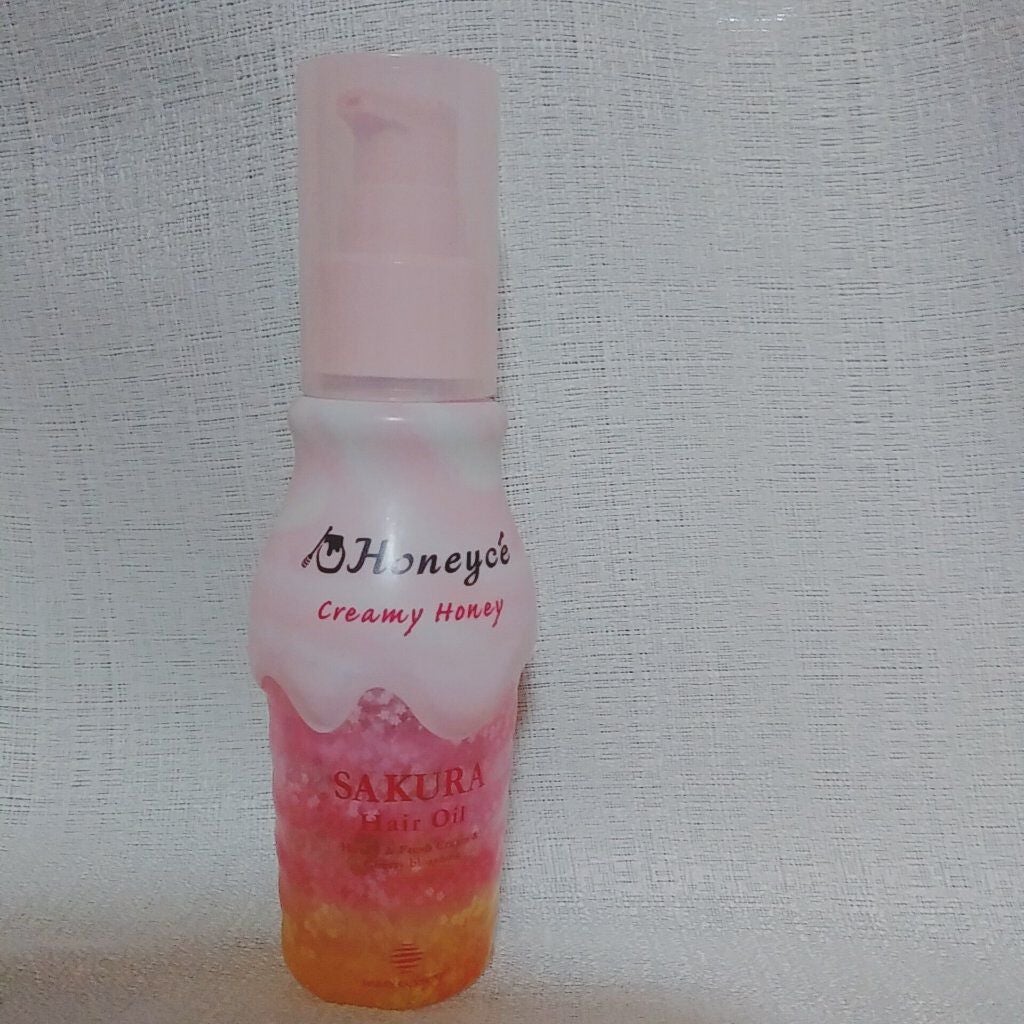 クリーミーハニー ヘアオイル sakura/ハニーチェ/ヘアオイルを使ったクチコミ(1枚目)