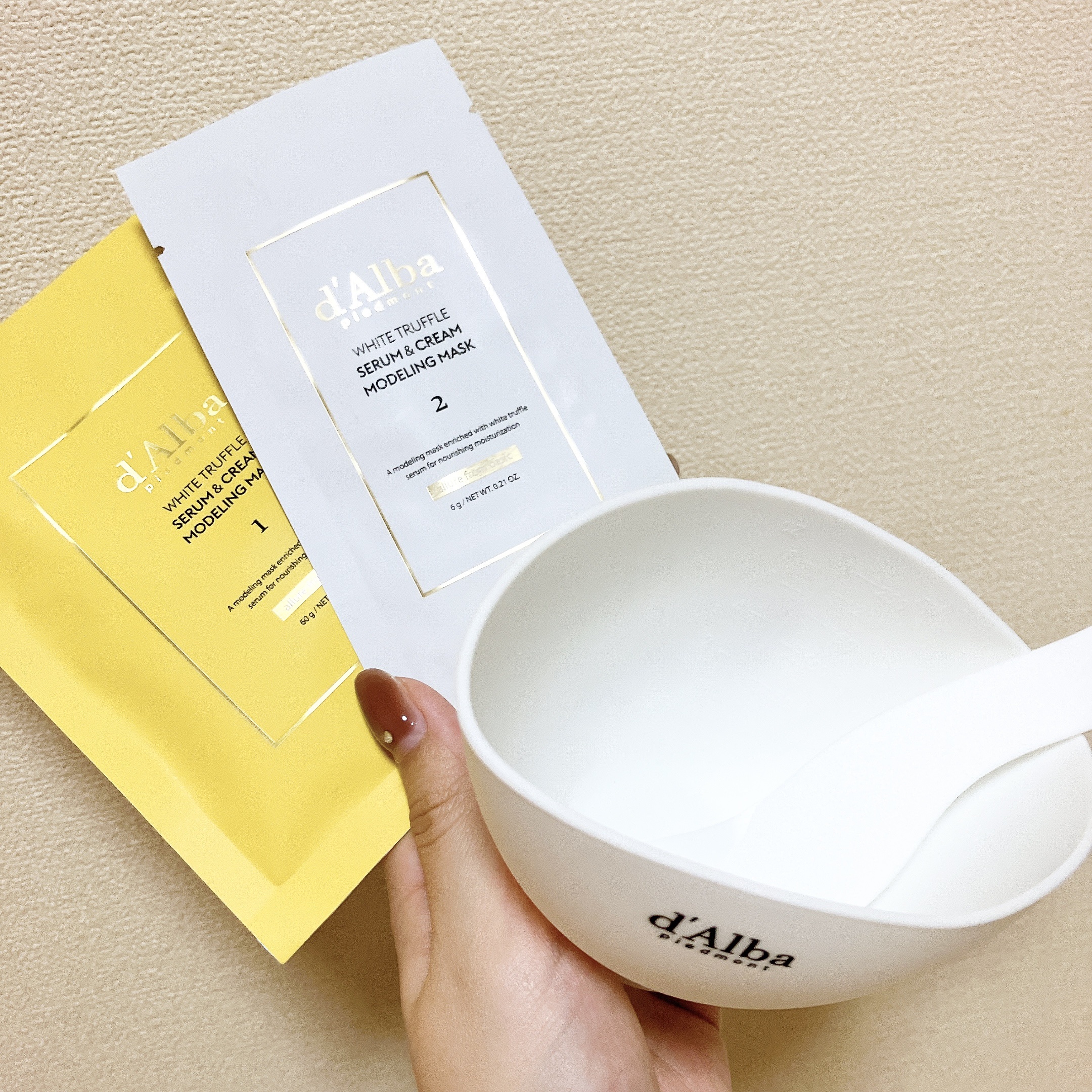ホワイトトリュフセラムアンドクリームモデリングマスク/ダルバ/洗い流すパック・マスクを使ったクチコミ（1枚目）