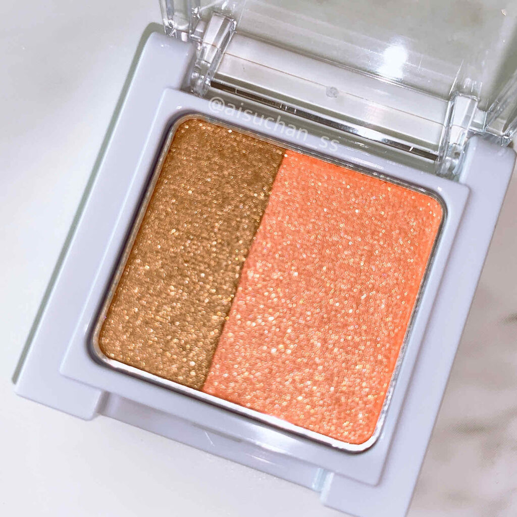 ツイングラデーションアイカラー オレンジプラリネ/オルビス/アイシャドウパレットを使ったクチコミ（2枚目）