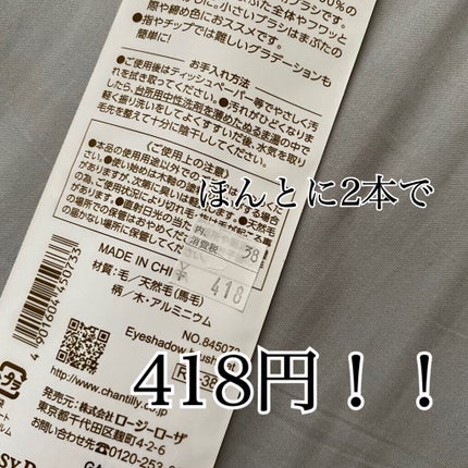 アイシャドウブラシセット/ロージーローザ/メイクブラシを使ったクチコミ(3枚目)