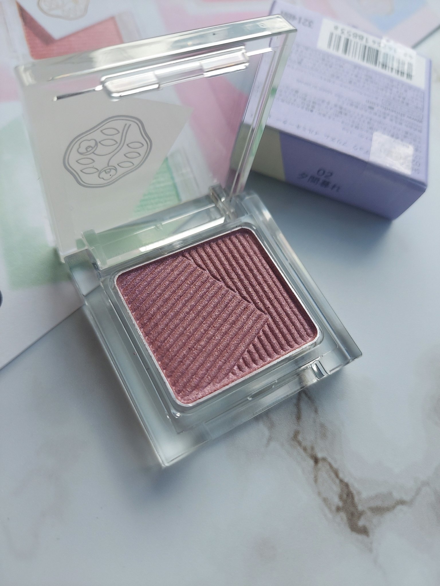 オーラデュウ プリズム イルミネーター ピコ 02 夕間暮れ/SHISEIDO/単色アイシャドウを使ったクチコミ（2枚目）