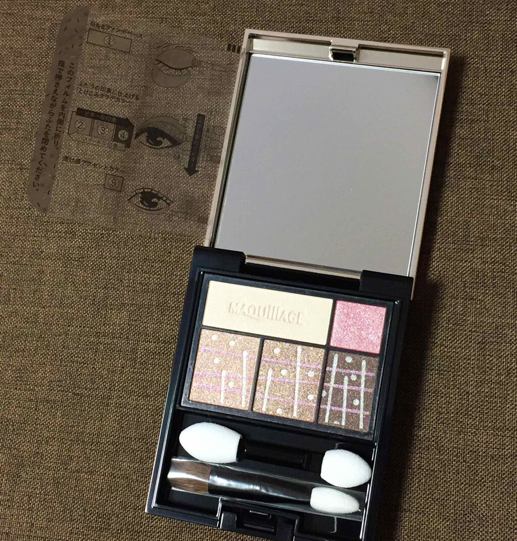 ドラマティックスタイリングアイズ BR703 パンプキンチョコスモア(限定)/マキアージュ/アイシャドウパレットを使ったクチコミ（3枚目）