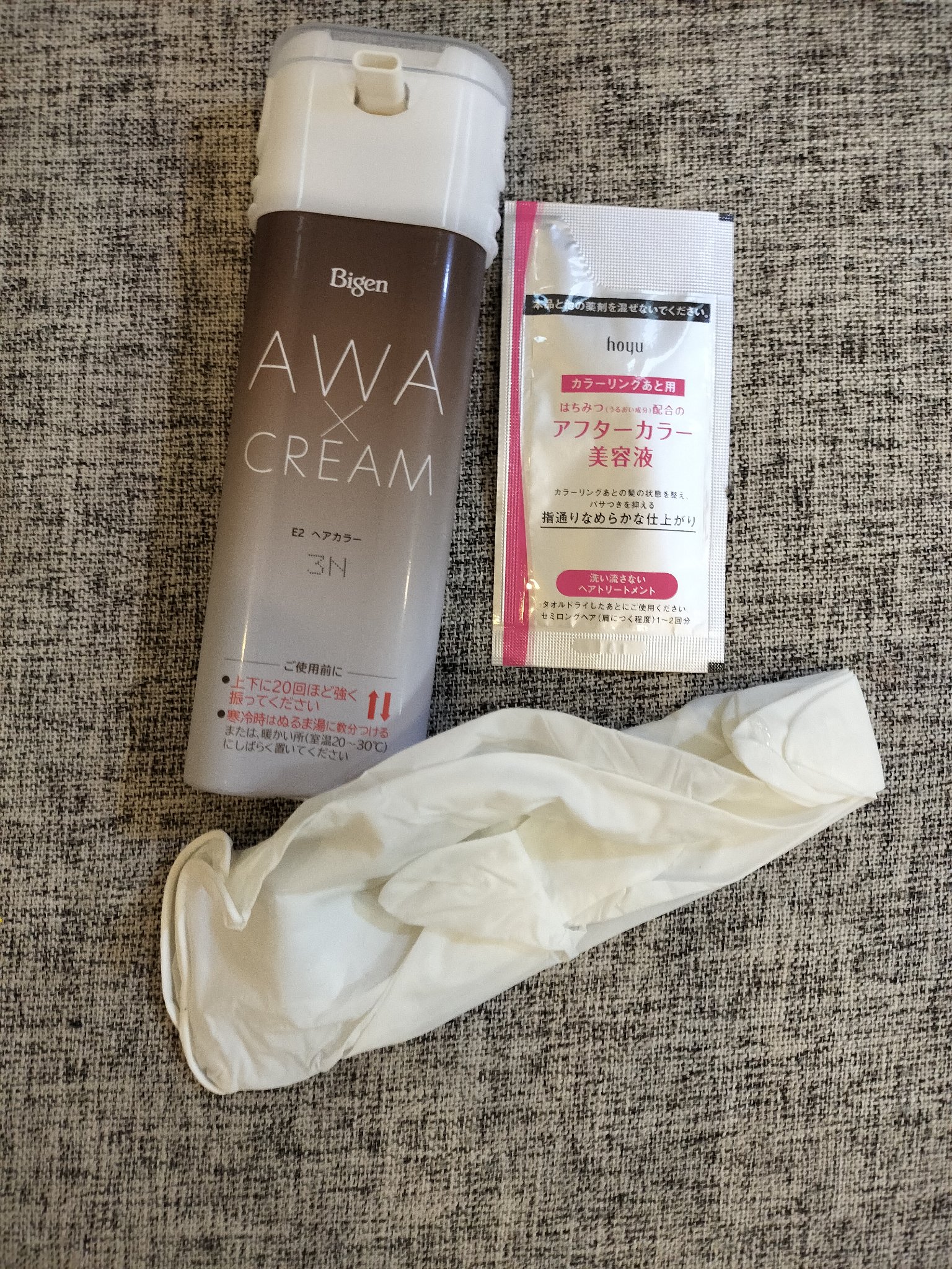 泡クリームカラー 3N シフォンブラウン/ビゲン/ヘアカラーを使ったクチコミ（2枚目）