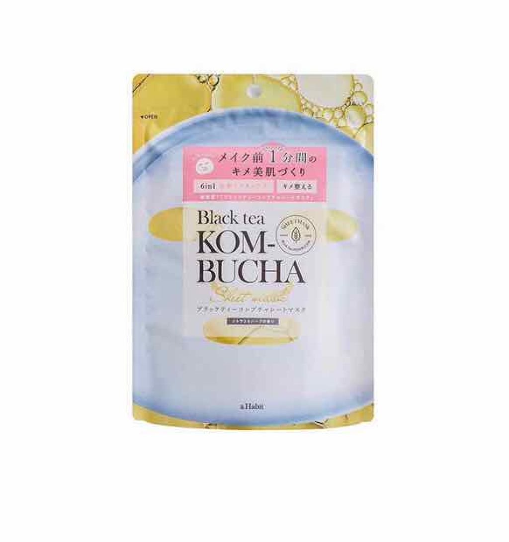 ブラックティーコンブチャシートマスク/&Habit/シートマスク・パックを使ったクチコミ（1枚目）