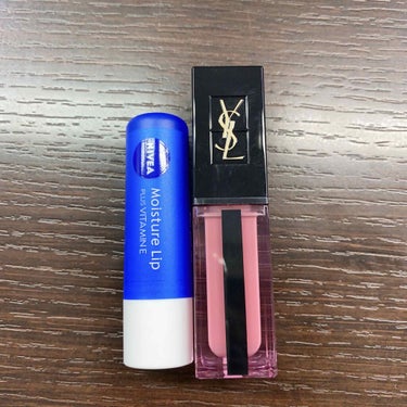 ルージュ ピュールクチュール ヴェルニ ウォーターステイン 614 ロゼ イマジェ/YVES SAINT LAURENT BEAUTE/口紅を使ったクチコミ（1枚目）