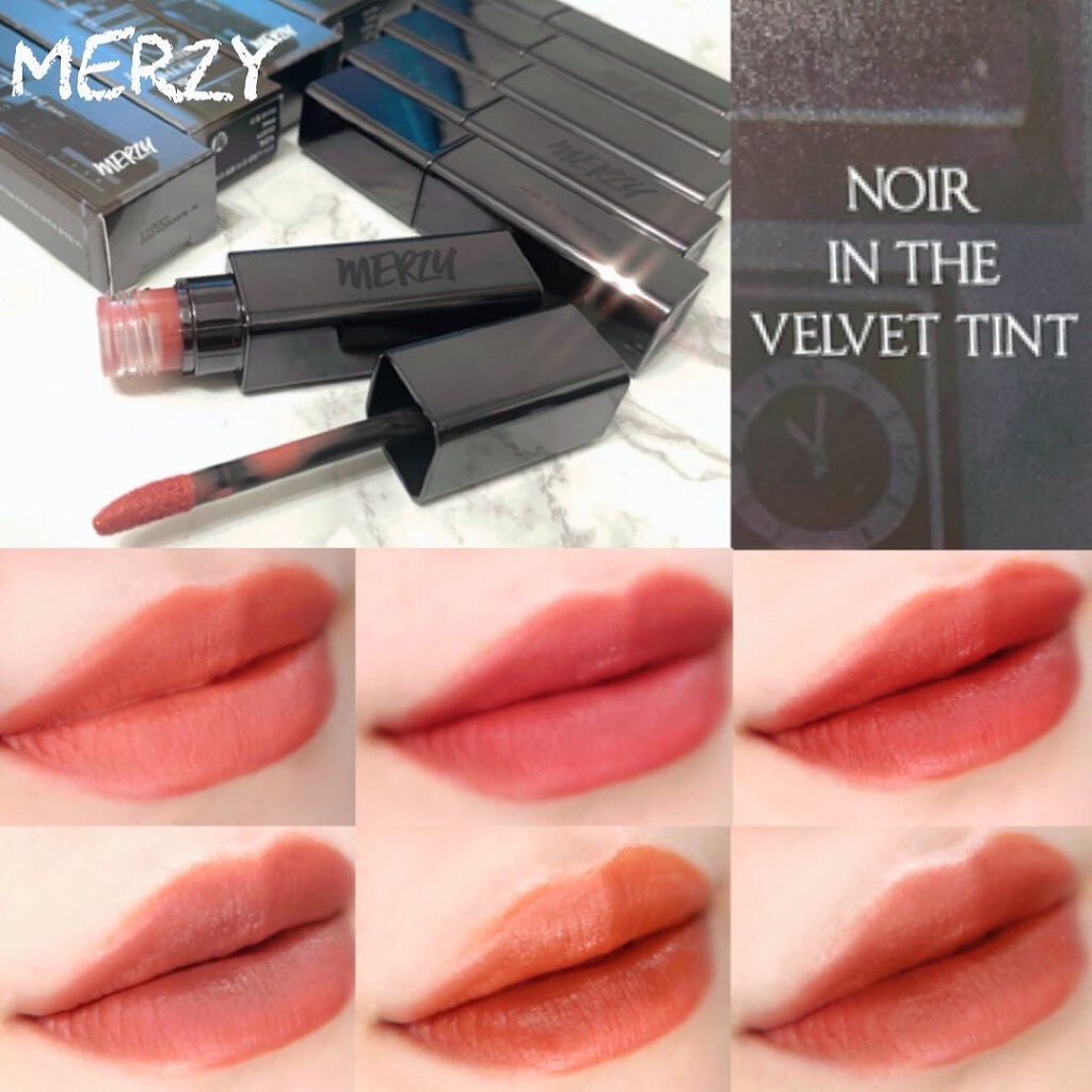 ノワール イン ザ ベルベットティント/MERZY/リップティントを使ったクチコミ（1枚目）