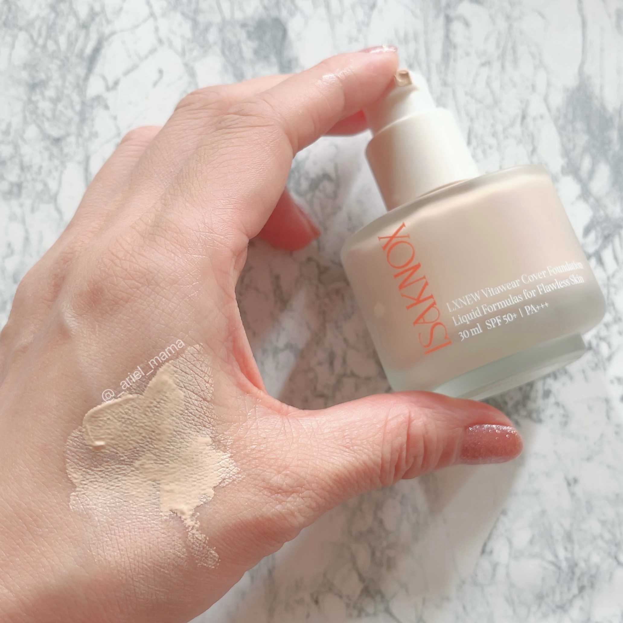 ビタウェアカバーファンデーション 30ml/ISAKNOX(イザノックス)/リキッドファンデーションを使ったクチコミ（2枚目）