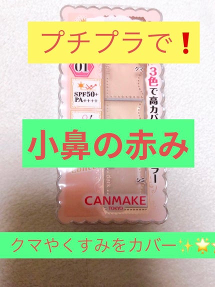 カラーミキシングコンシーラー/キャンメイク/パレットコンシーラーを使ったクチコミ(1枚目)