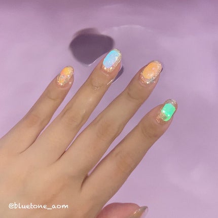 ジェルネイル(ライト対応)/セリア/ジェルネイルを使ったクチコミ(4枚目)