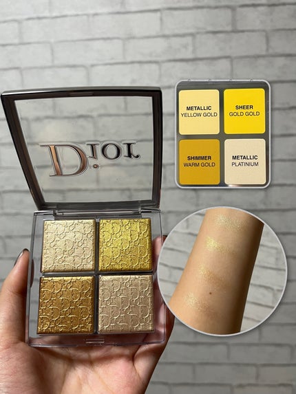 ディオール バックステージ フェイス グロウ パレット/Dior/ハイライトを使ったクチコミ(3枚目)