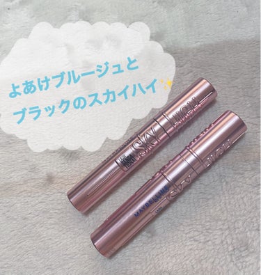 今回の商品は…‼︎‼︎‼︎

MAYBELLINE NEW YORKスカイハイです✨
LIPS様を通してメイベリン様より
01ブラック、06よあけブルージュを頂きました😊
ありがとうございます☺️

で