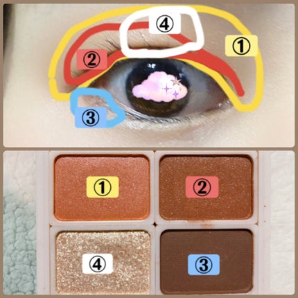 ドレッシーシャドウ/CipiCipi/アイシャドウパレットを使ったクチコミ(2枚目)