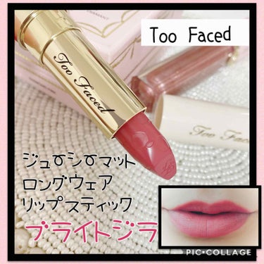 ジューシー マット ロングウェア リップスティック ブライドジラ/Too Faced/口紅を使ったクチコミ（1枚目）