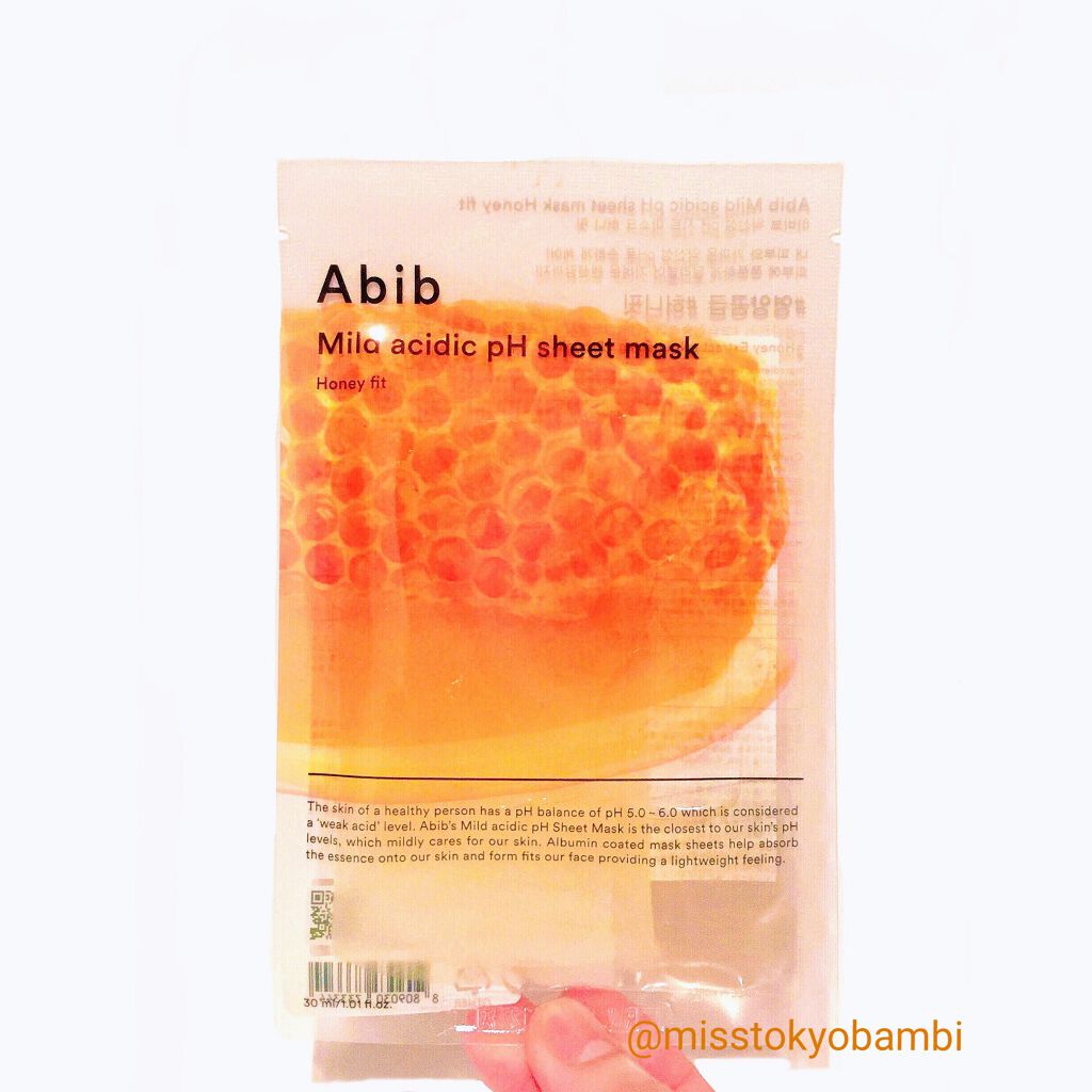 弱酸性pHシートマスク ハニーフィット/Abib /シートマスク・パックを使ったクチコミ（2枚目）