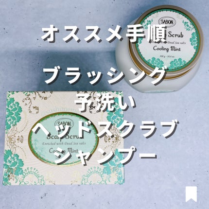 ヘッドスクラブ リフレッシング(ミント)/SABON/ヘッドスクラブを使ったクチコミ(2枚目)